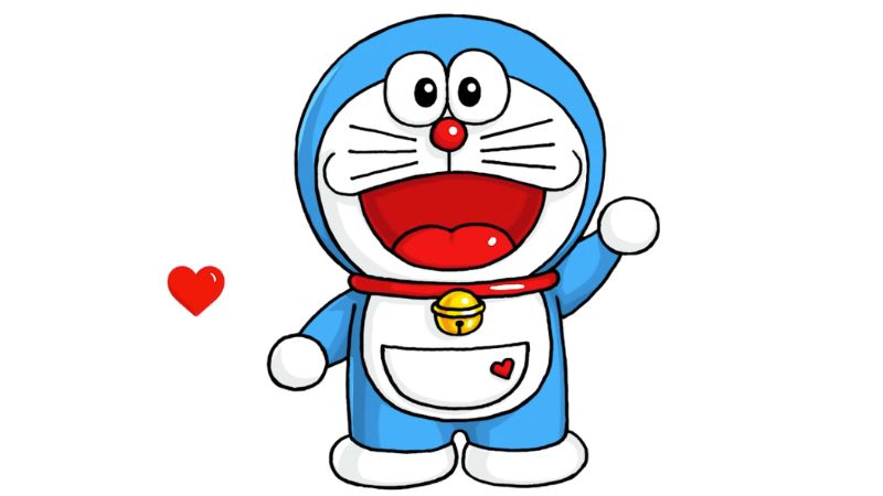 Cách vẽ Doraemon từng bước chi tiết cho người mới bắt đầu